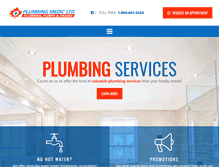 Tablet Screenshot of plumbingmedic.ca